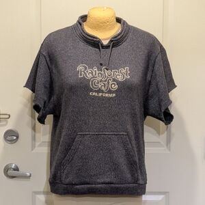 GUC Rainforest Cafe California XL Turkish Cotton Blend Cutoff Sweatshirt